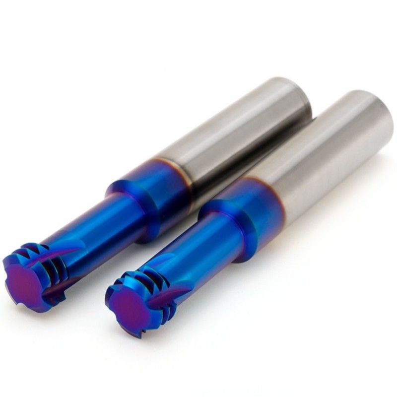 HRC68度スレッドエンドミールカット機 メトリック ISO 3歯 CNC加工用