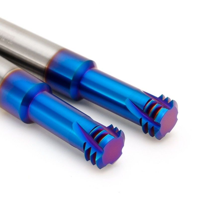 HRC68度スレッドエンドミールカット機 メトリック ISO 3歯 CNC加工用